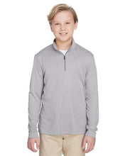 Load image into Gallery viewer, Youth Zone Sonic Heather Performance Quarter-Zip Pullover