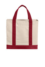 Load image into Gallery viewer, Port Authority ® Cotton Canvas Two-Tone Tote BG429