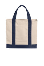 Load image into Gallery viewer, Port Authority ® Cotton Canvas Two-Tone Tote BG429