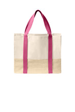 Load image into Gallery viewer, Port Authority ® Straw Market Tote BG450