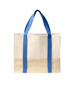 Load image into Gallery viewer, Port Authority ® Straw Market Tote BG450