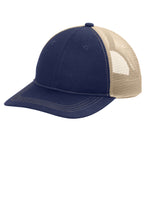 Load image into Gallery viewer, Port Authority ® Unstructured Snapback Trucker Cap C409