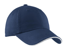 Load image into Gallery viewer, Port Authority ® Sandwich Bill Cap with Striped Closure. C830
