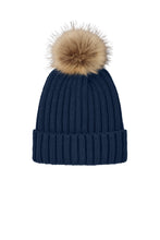 Load image into Gallery viewer, Port Authority ® Faux Fur Pom Beanie C990
