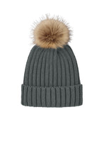 Load image into Gallery viewer, Port Authority ® Faux Fur Pom Beanie C990