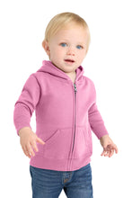 Load image into Gallery viewer, Port & Co ® Infant Core Fleece Full-Zip Hooded Sweatshirt. CAR78IZH