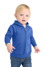 Load image into Gallery viewer, Port & Co ® Infant Core Fleece Full-Zip Hooded Sweatshirt. CAR78IZH