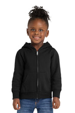 Load image into Gallery viewer, Port & Co ® Toddler Core Fleece Full-Zip Hooded Sweatshirt. CAR78TZH