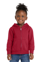 Load image into Gallery viewer, Port & Co ® Toddler Core Fleece Full-Zip Hooded Sweatshirt. CAR78TZH