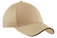 Load image into Gallery viewer, Port Authority ® Cotton Twill Sandwich Bill Cap. CP85