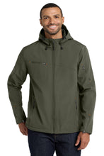 Load image into Gallery viewer, Port Authority ® Textured Hooded Soft Shell Jacket. J706