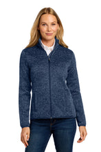 Load image into Gallery viewer, Port Authority ® Women's Sweater Fleece Jacket. L232