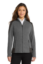 Load image into Gallery viewer, Port Authority ® Women's Grid Fleece Jacket. L239
