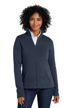 Load image into Gallery viewer, Port Authority ® Women's Slub Fleece Full-Zip Jacket. L293