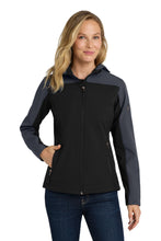 Load image into Gallery viewer, Port Authority ® Women's Hooded Core Soft Shell Jacket. L335