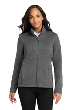 Load image into Gallery viewer, Port Authority ® Women's Arc Sweater Fleece Jacket L428