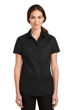 Load image into Gallery viewer, Port Authority ® Women's Short Sleeve SuperPro ™ Twill Shirt. L664