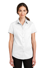 Load image into Gallery viewer, Port Authority ® Women's Short Sleeve SuperPro ™ Twill Shirt. L664