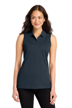 Load image into Gallery viewer, Port Authority ® Women's Dry Zone ® UV Micro-Mesh Sleeveless Polo LK110SV