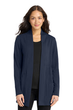 Load image into Gallery viewer, Port Authority ® Women's Microterry Cardigan LK825