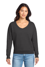 Load image into Gallery viewer, Port & Co ® Women's Beach Wash ® Garment-Dyed V-Neck Sweatshirt LPC098V