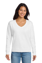 Load image into Gallery viewer, Port & Co ® Women's Beach Wash ® Garment-Dyed V-Neck Sweatshirt LPC098V