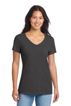 Load image into Gallery viewer, Port & Co ® Women's Beach Wash ® Garment-Dyed V-Neck Tee LPC099V