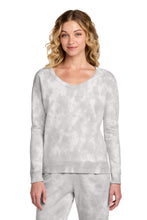 Load image into Gallery viewer, Port & Co ® Women's Beach Wash ® Cloud Tie-Dye V-Neck Sweatshirt LPC140V