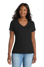 Load image into Gallery viewer, Port & Co ™ Women's Performance Blend V-Neck Tee. LPC381V
