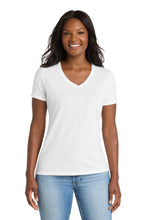 Load image into Gallery viewer, Port & Co ™ Women's Performance Blend V-Neck Tee. LPC381V
