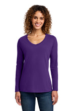 Load image into Gallery viewer, Port & Co ™ Women's Long Sleeve Fan Favorite V-Neck Tee. LPC450VLS
