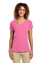 Load image into Gallery viewer, Port & Co ® Women's Fan Favorite V-Neck Tee. LPC450V