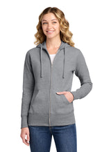Load image into Gallery viewer, Port & Co ™ Women's Core Fleece Full-Zip Hooded Sweatshirt. LPC78ZH