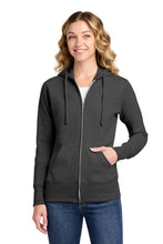 Load image into Gallery viewer, Port & Co ™ Women's Core Fleece Full-Zip Hooded Sweatshirt. LPC78ZH