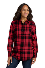 Load image into Gallery viewer, Port Authority ® Women's Plaid Flannel Tunic . LW668