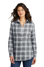 Load image into Gallery viewer, Port Authority ® Women's Plaid Flannel Tunic . LW668