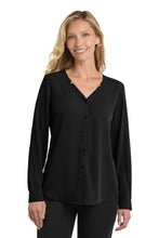 Load image into Gallery viewer, Port Authority ® Women's Long Sleeve Button-Front Blouse. LW700