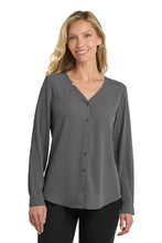 Load image into Gallery viewer, Port Authority ® Women's Long Sleeve Button-Front Blouse. LW700