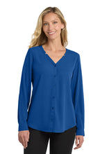 Load image into Gallery viewer, Port Authority ® Women's Long Sleeve Button-Front Blouse. LW700