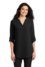 Load image into Gallery viewer, Port Authority ® Women's 3/4-Sleeve Tunic Blouse. LW701