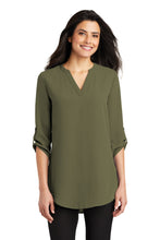 Load image into Gallery viewer, Port Authority ® Women's 3/4-Sleeve Tunic Blouse. LW701