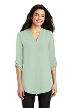 Load image into Gallery viewer, Port Authority ® Women's 3/4-Sleeve Tunic Blouse. LW701