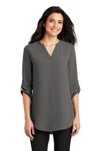 Load image into Gallery viewer, Port Authority ® Women's 3/4-Sleeve Tunic Blouse. LW701