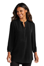Load image into Gallery viewer, Port Authority ® Women's 3/4-Sleeve Textured Crepe Tunic LW713