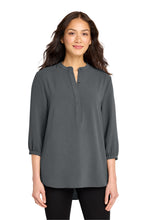 Load image into Gallery viewer, Port Authority ® Women's 3/4-Sleeve Textured Crepe Tunic LW713