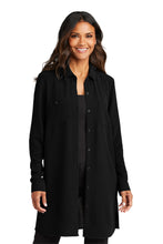 Load image into Gallery viewer, Port Authority ® Women's Textured Crepe Long Tunic LW715
