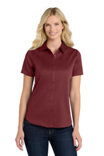 Load image into Gallery viewer, Port Authority ® Women's Short Sleeve SuperPro React ™ Twill Shirt. LW809