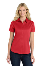 Load image into Gallery viewer, Port Authority ® Women's Short Sleeve SuperPro React ™ Twill Shirt. LW809