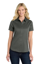 Load image into Gallery viewer, Port Authority ® Women's Short Sleeve SuperPro React ™ Twill Shirt. LW809