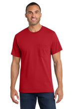 Load image into Gallery viewer, Port & Co ® Core Cotton Pocket Tee. PC54P